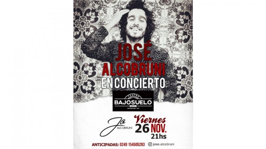 José Alcobruni, compartiendo su música y las emociones bien cerquita